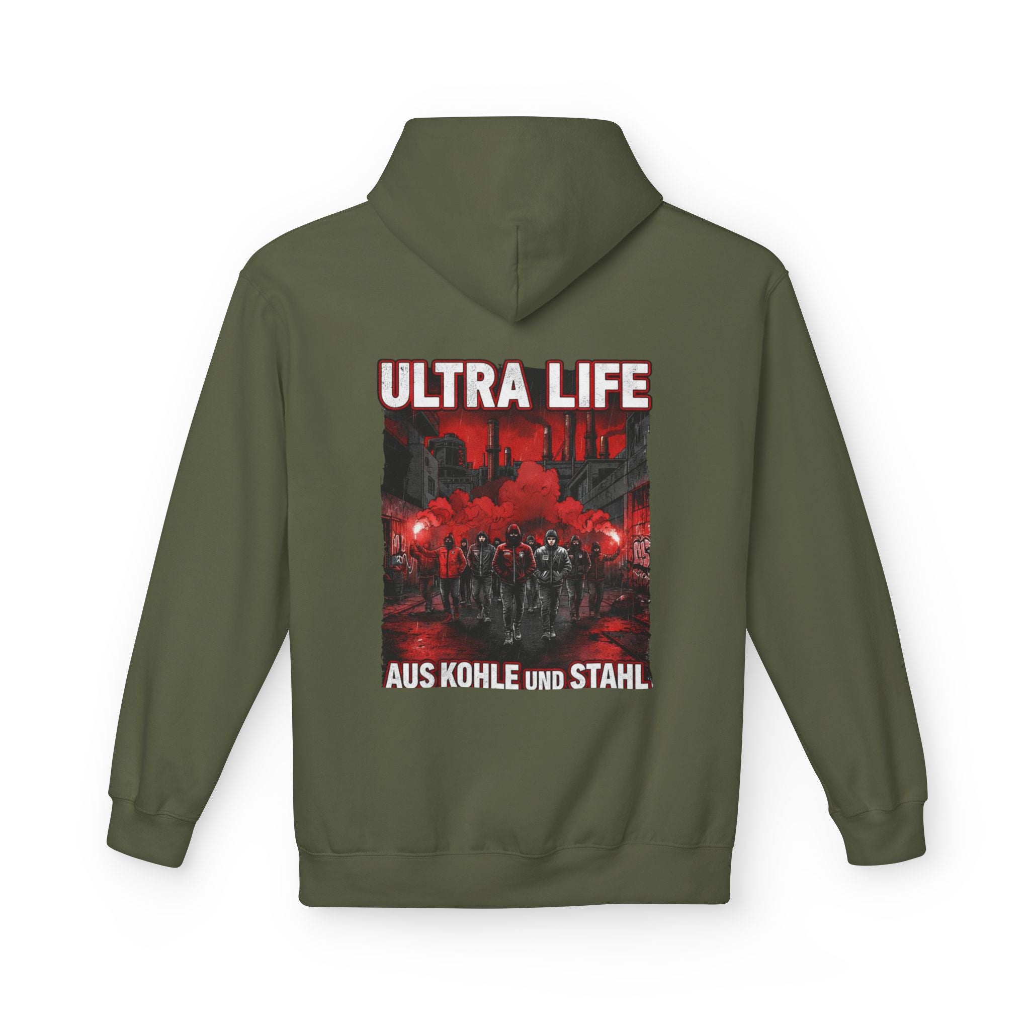 Hoodie "Ultra Life-Aus Kohle und Stahl"