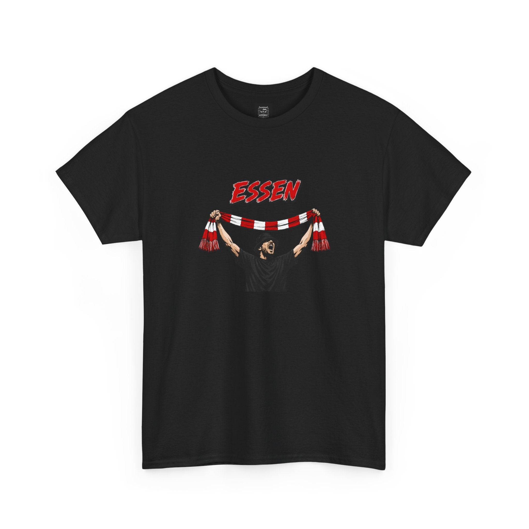 T-Shirt "Essen Fan mit Schal"