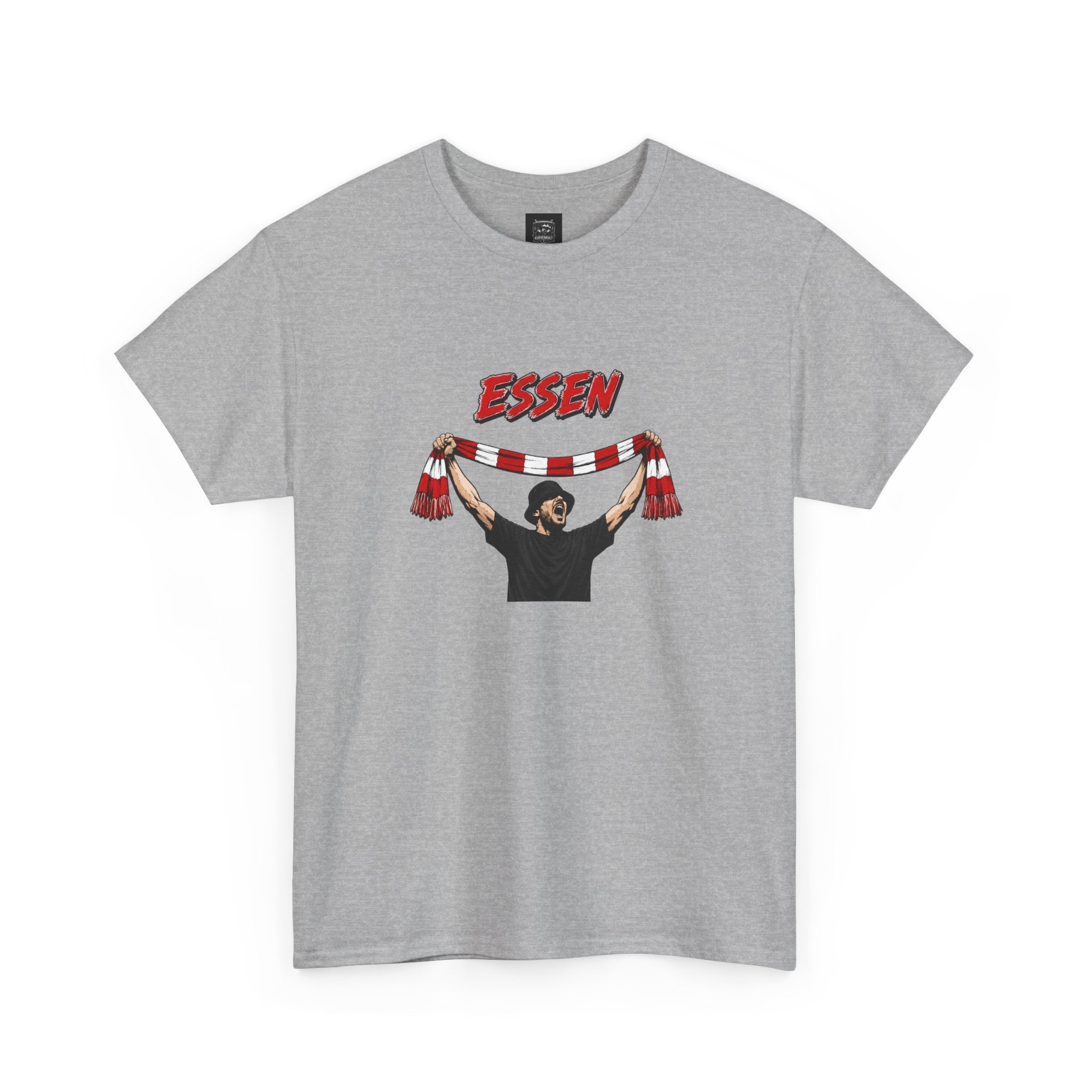 T-Shirt "Essen Fan mit Schal"