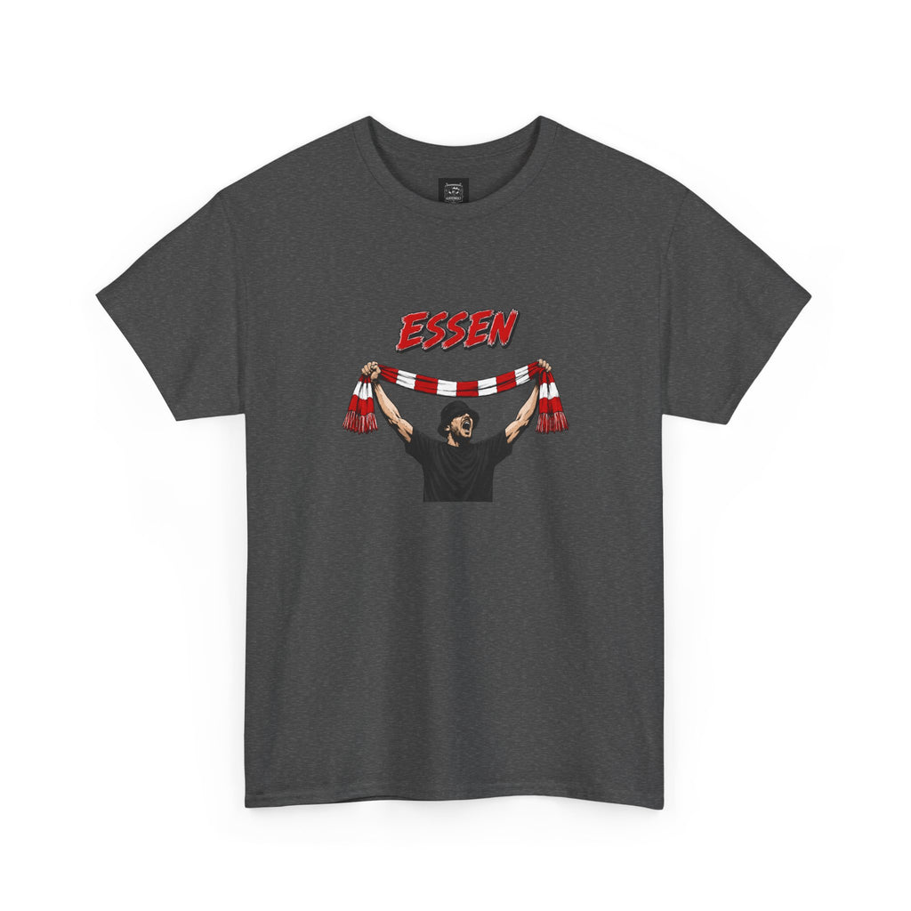 T-Shirt "Essen Fan mit Schal"