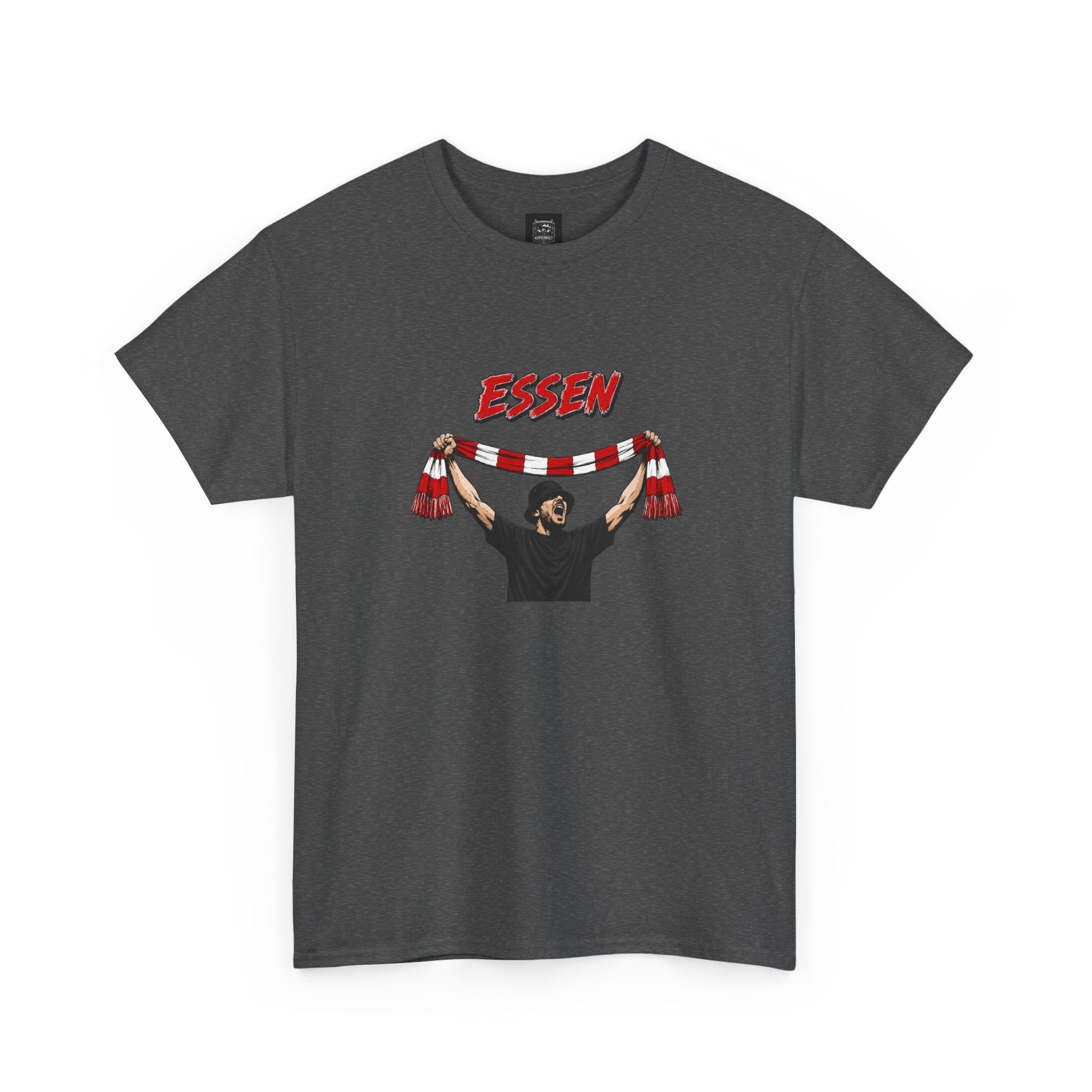 T-Shirt "Essen Fan mit Schal"