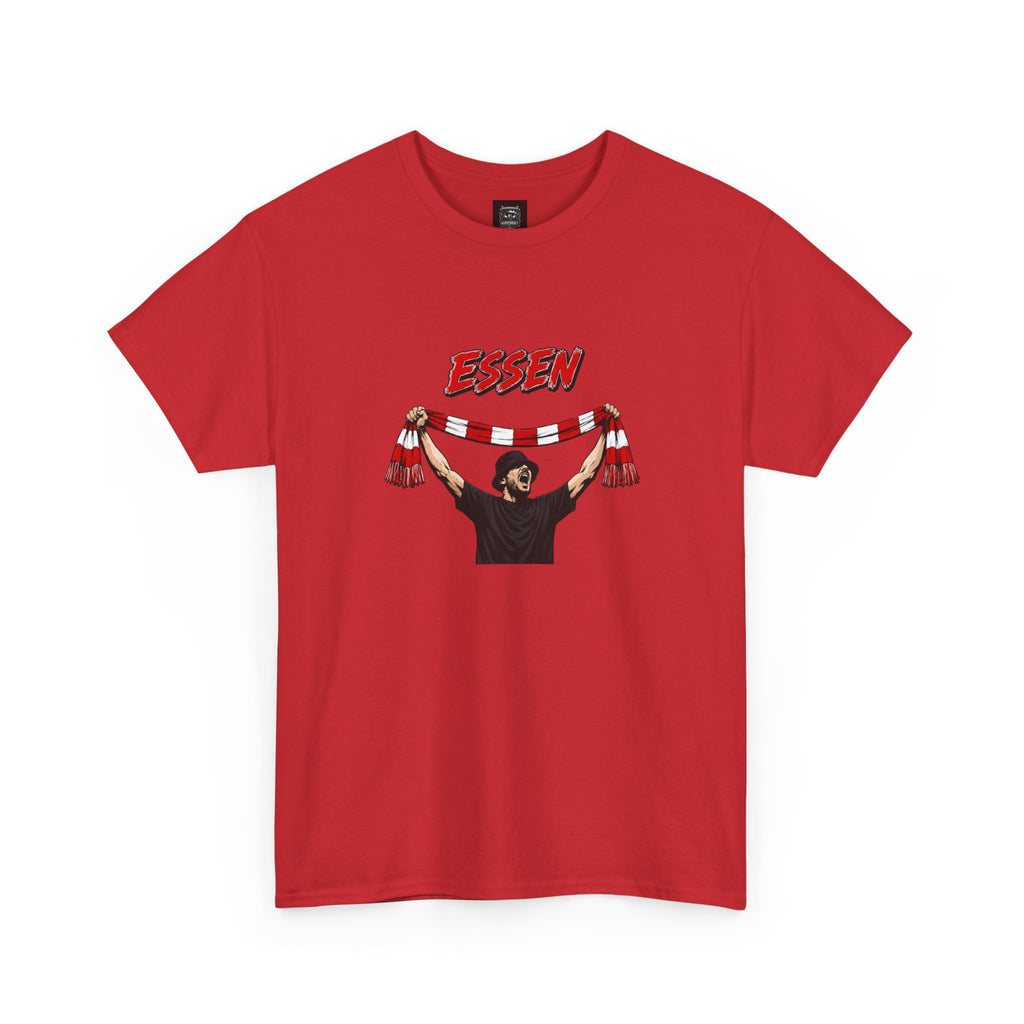 T-Shirt "Essen Fan mit Schal"