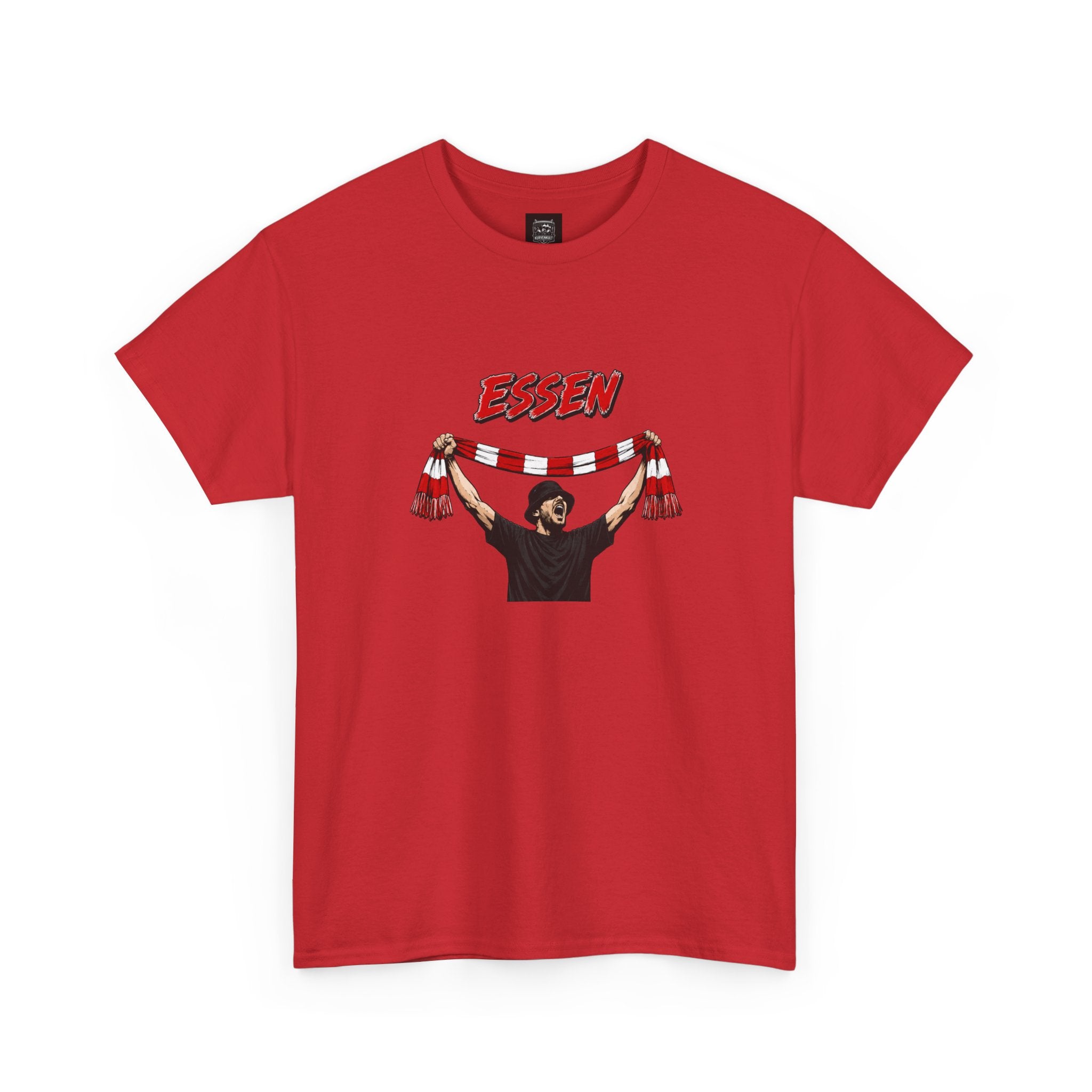 T-Shirt "Essen Fan mit Schal"