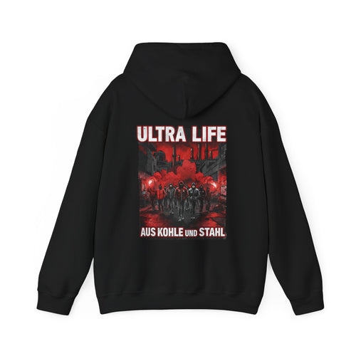 Hoodie "Ultra Life-Aus Kohle und Stahl"