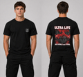 T-Shirt "Ultra Life-Aus Kohle und Stahl" Schwarz Rot
