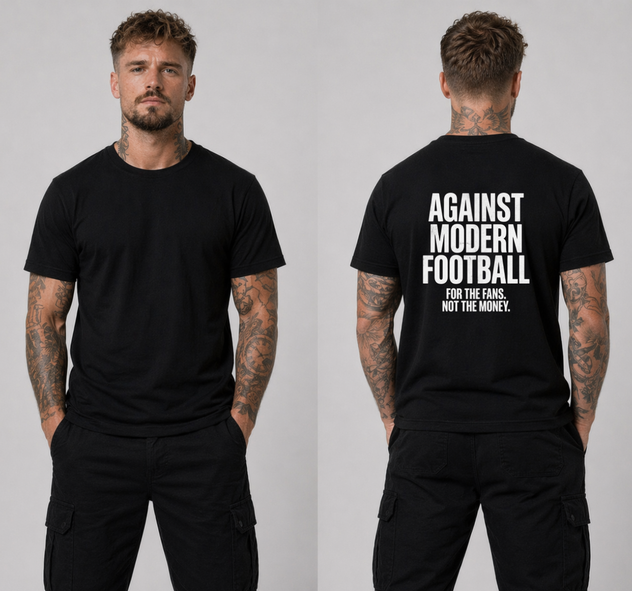 T-Shirt "Against Modern Football - For the Fans. Not the Money."