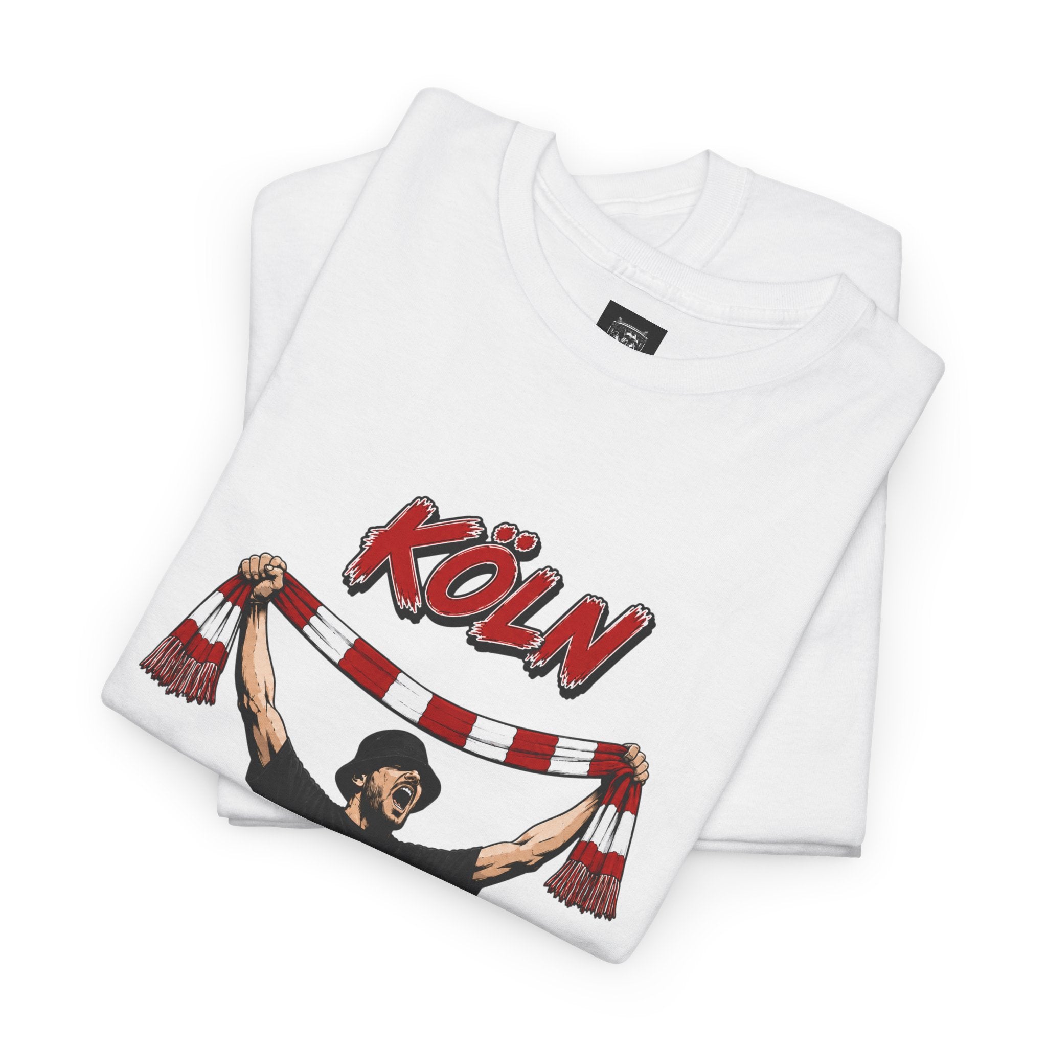 T-Shirt "Köln Fan mit Schal"